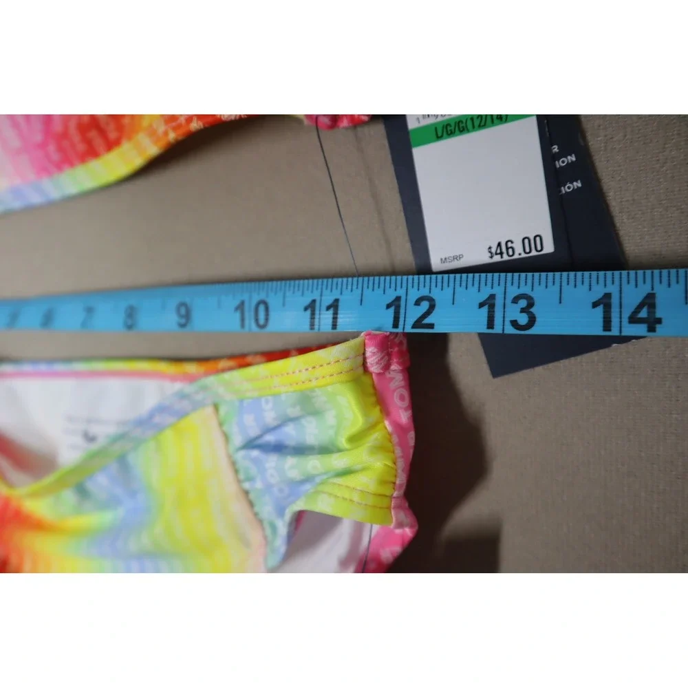Tommy Hilfiger‎ Big Girls Logo Print Ombre Bikini 2 Piece Set - Size L (12-14)
